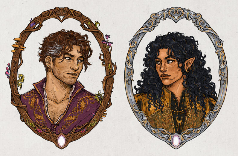 Portraits for The Feywild Job by CL Polk